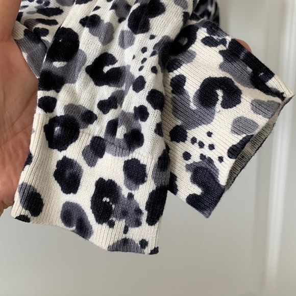 NWT LOFT Print Crewneck Long Sleeves Cardigan - Picture 8 of 13